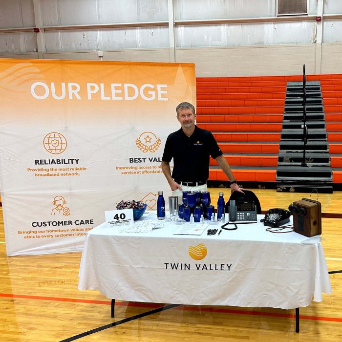 Twin Valley Josh Peterson At TVT Booth