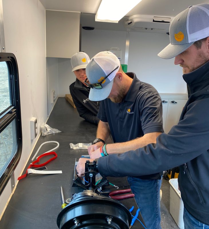 Twin Valley SKT Technicians Splicing Fiber