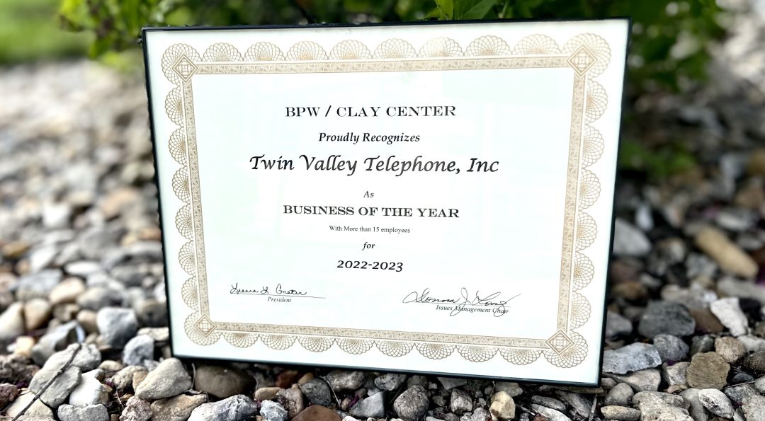 Twin Valley News Feature Image BPW Business Of The Year Award 2023