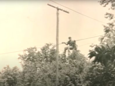 Twin Valley Telephone working on telephone line